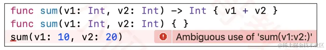 不构成函数重载