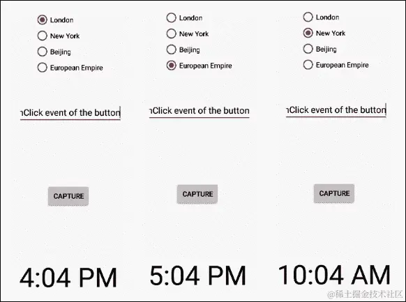 运行 Widget Exploration 应用程序