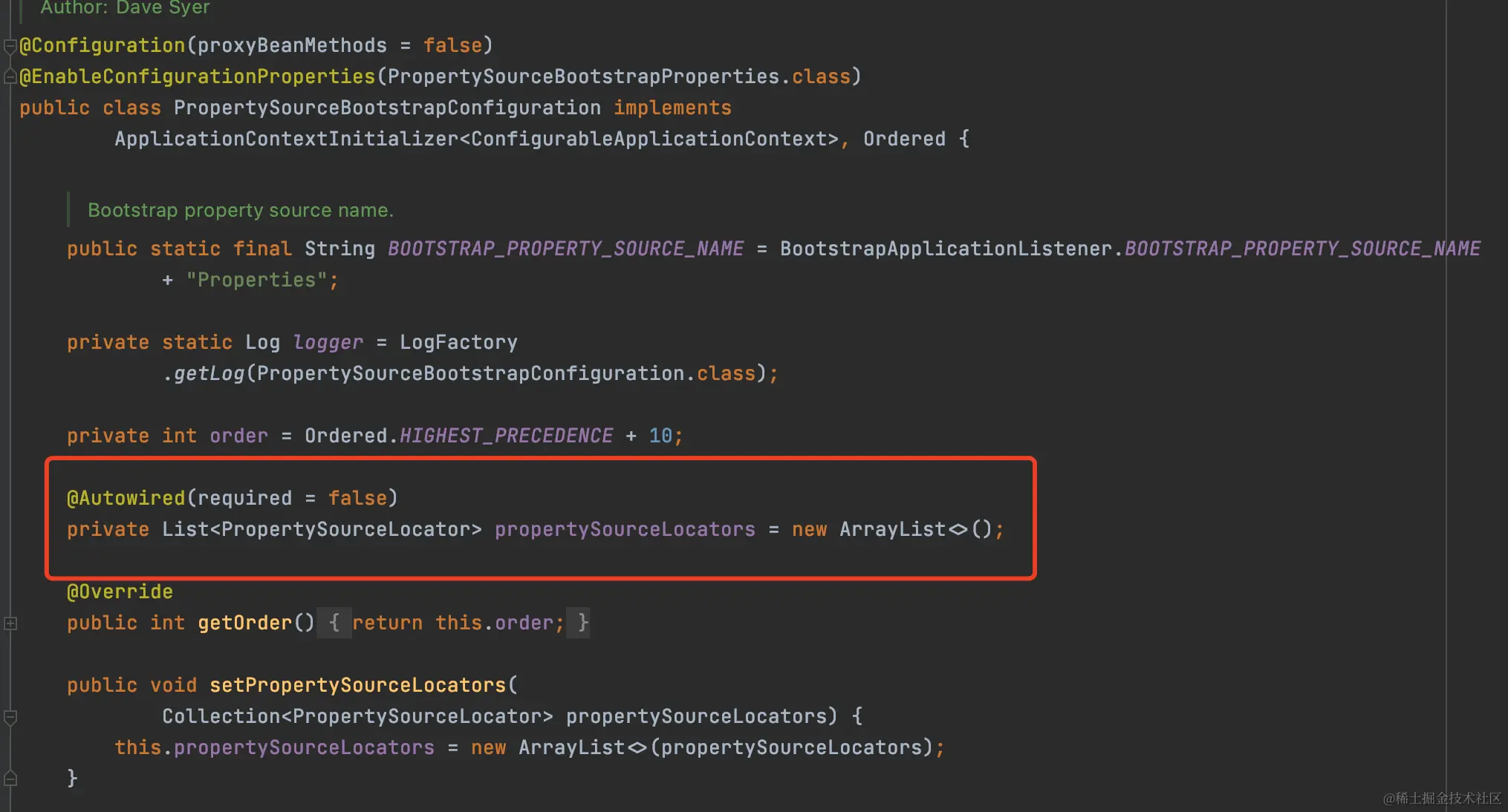 PropertySourceBootstrapConfiguration