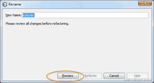 使用重命名重构和即时重命名