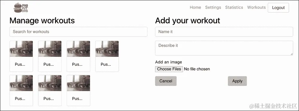 使用 Firebase 实时数据库存储新的锻炼