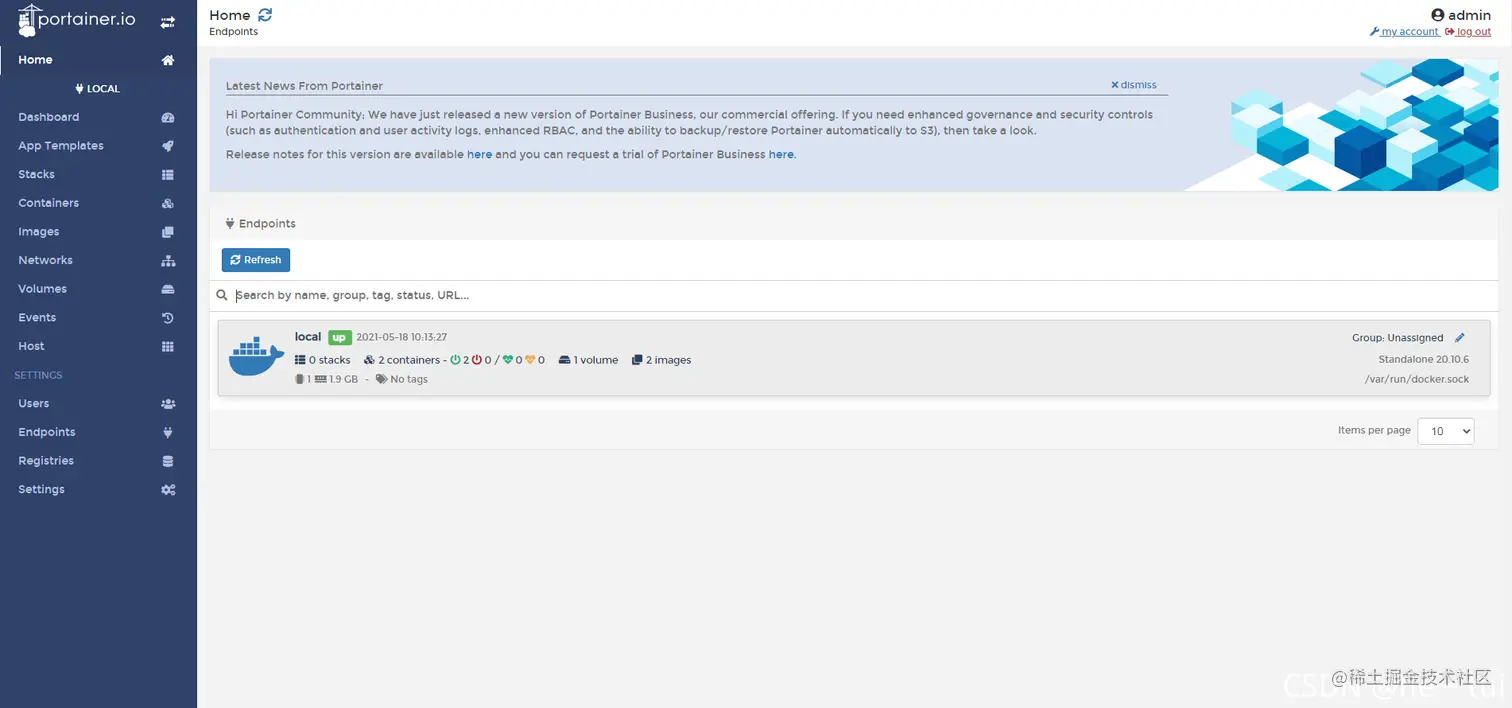 Docker安装 Portainer 可视化工具