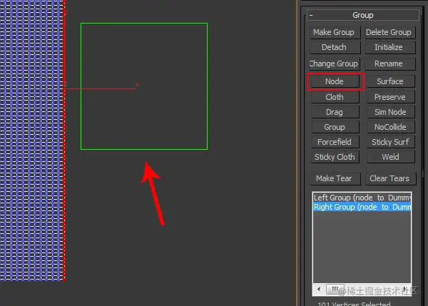 Node button