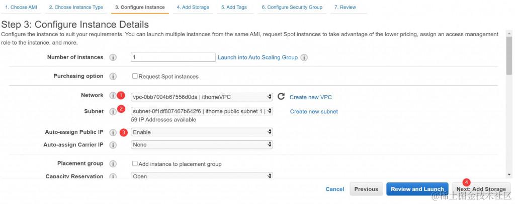 EC2 实例组态设定