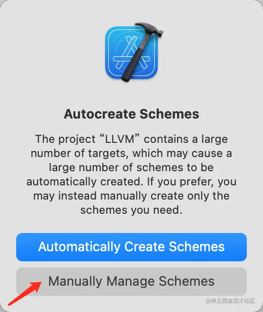 首次打开LLVM工程出现弹窗
