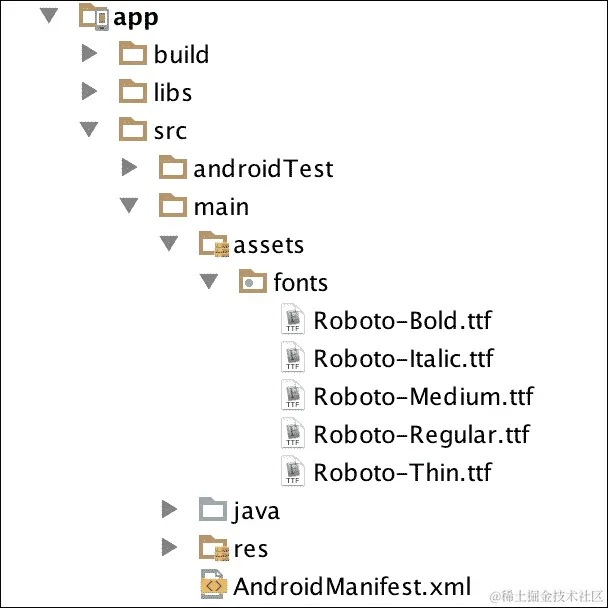 在 Android 中使用自定义字体