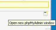 打开新的 phpMyAdmin 窗口