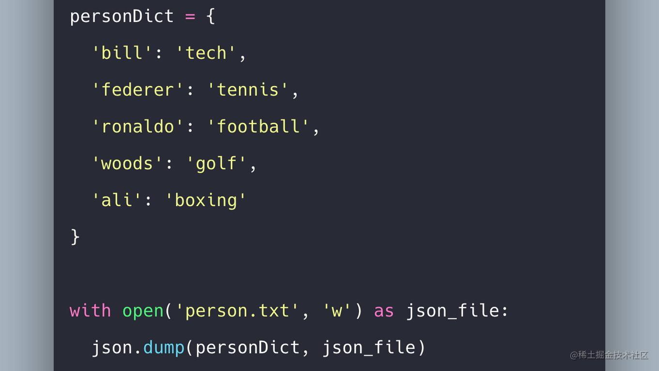 Python dict to json json 