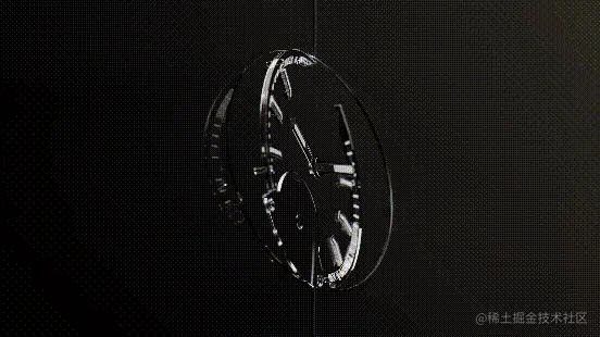 宇舶表蓝宝石材质渲染效果 - 瑞云渲染