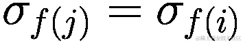 {\sigma }_{f\left(j\right)}={\sigma }_{f\left(i\right)}