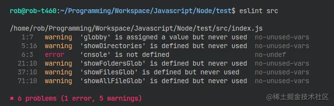 Running ESLint in code