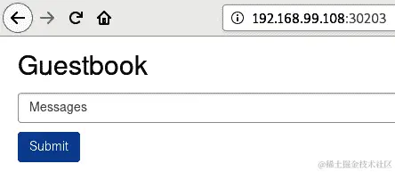 图 5.5：留言板前端