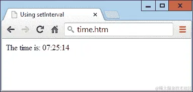 使用中断维护正确时间