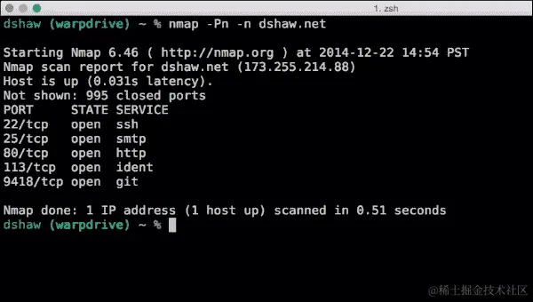 运行 ping 不可知扫描