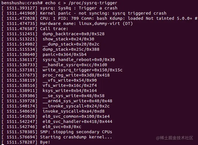 基于qemu的kdump与crash环境搭建与实例解析 掘金