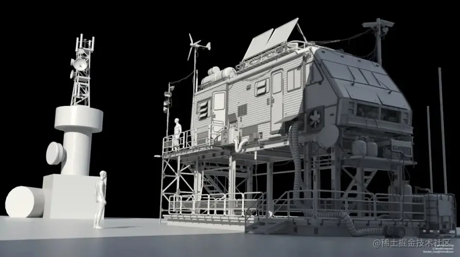 《The Crystal Ship》maya场景建模 - 瑞云渲染