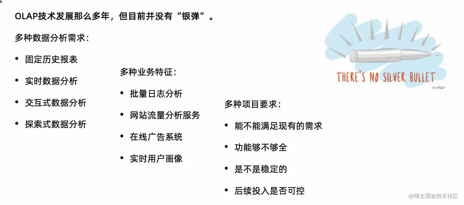 OLAP没有银弹