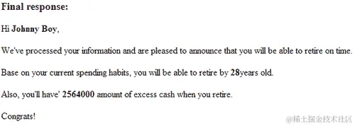 行动时间—测试用例 3a：使用预期值测试整个程序