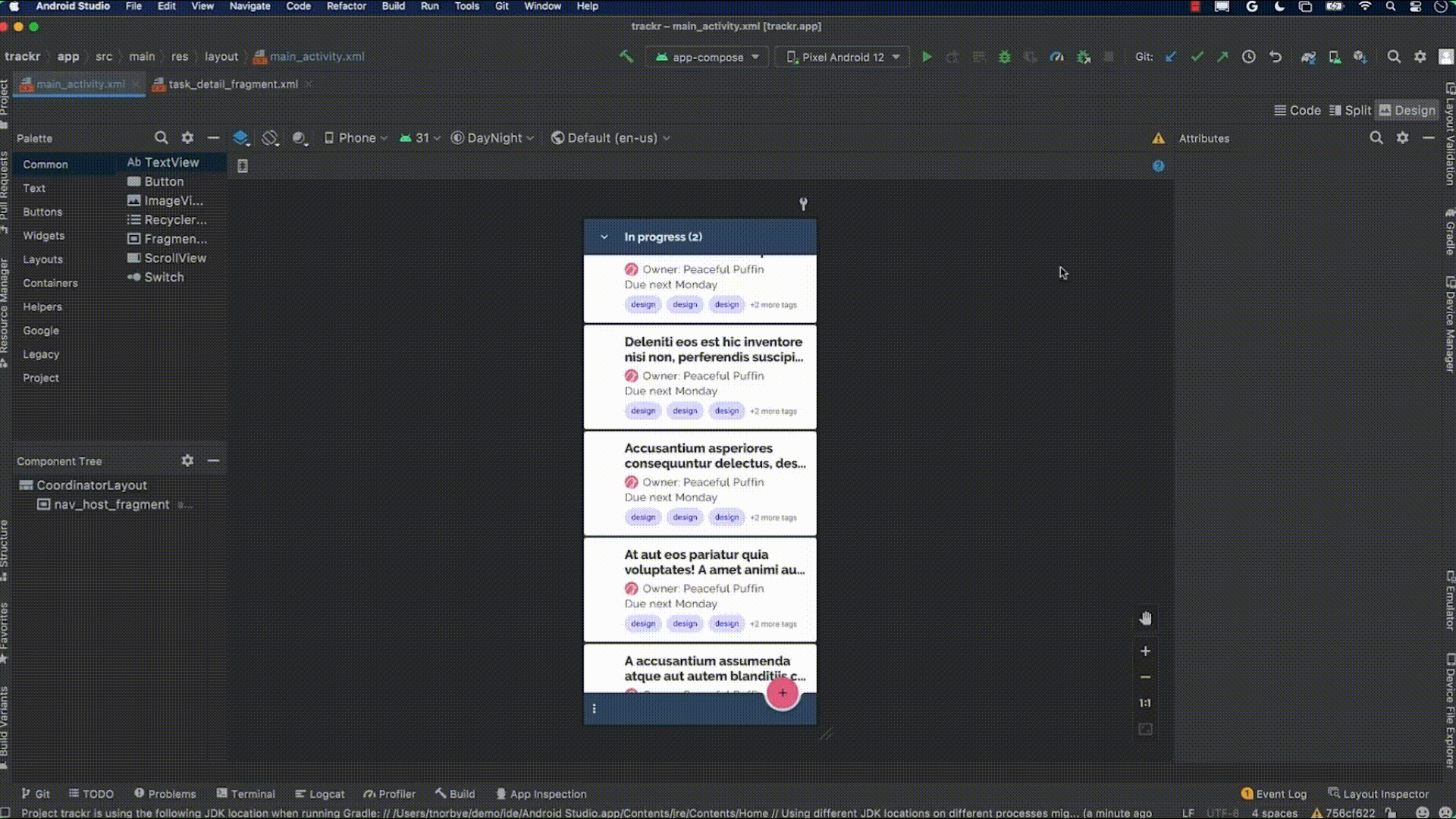△ Visual Linting 会检查视图中的问题并给我们提示