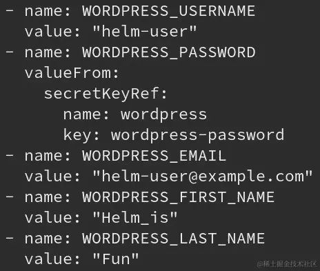 图 3.15 - 值设置为环境变量