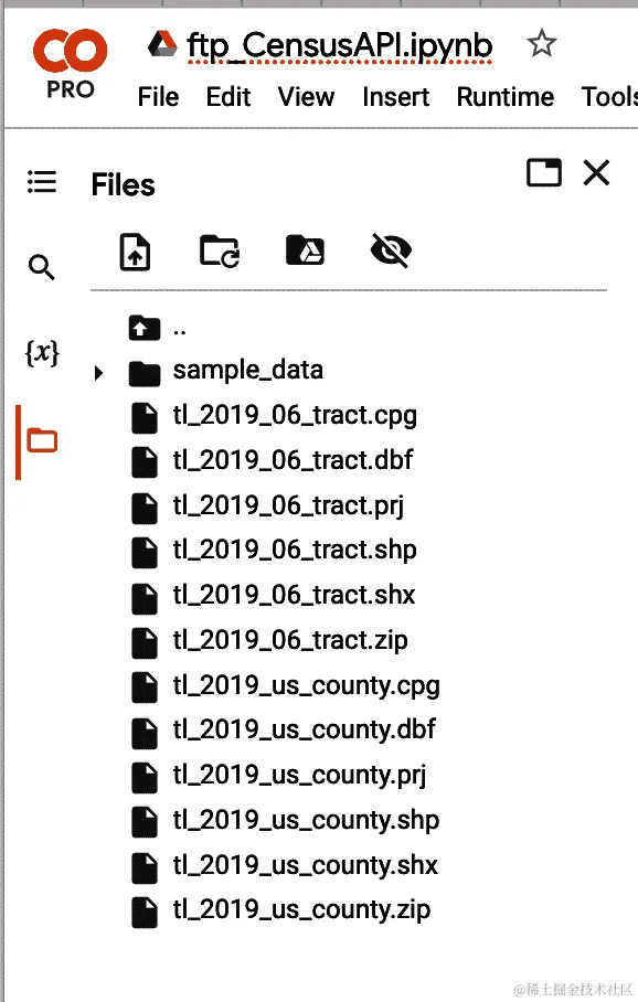 Google Colab 文件结构