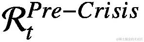 {\mathcal{R}}_t^{Pre- Crisis}