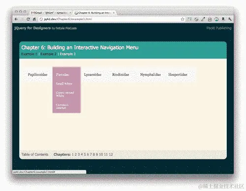 自定义导航菜单