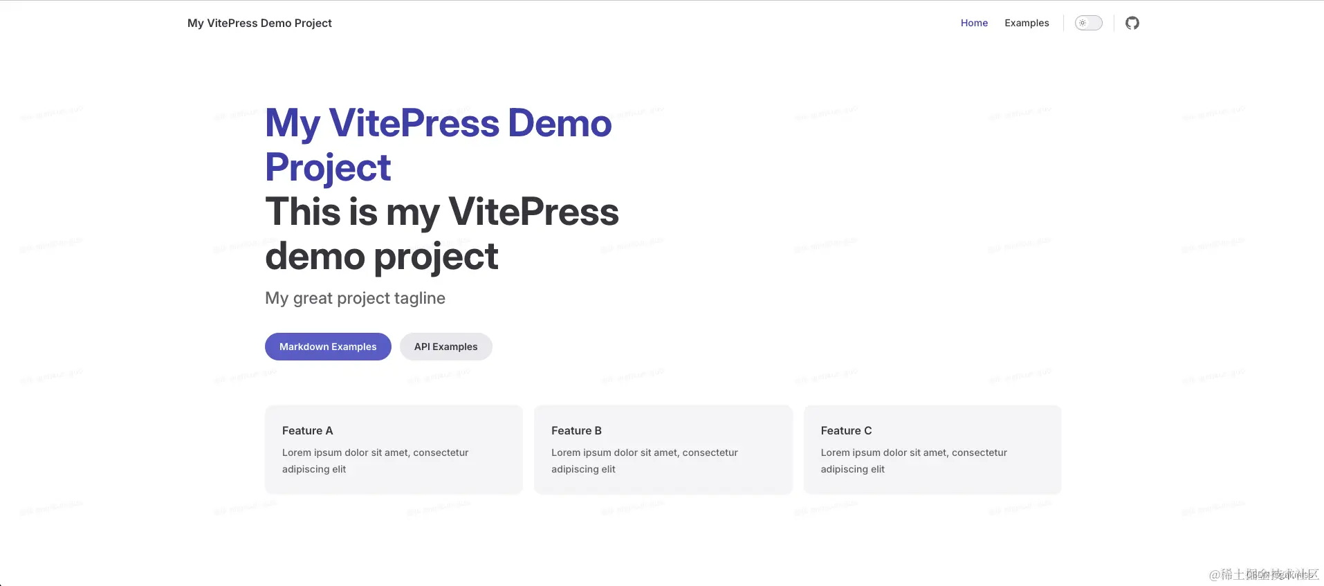 home page