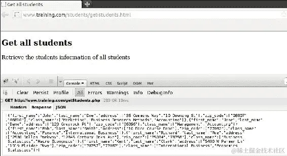 使用 JSON 数据进行 GET 和 POST AJAX 调用