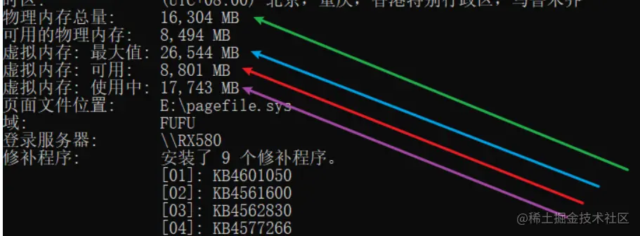 执行systeminfo命令