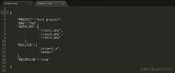 用于存储元数据的 JSON