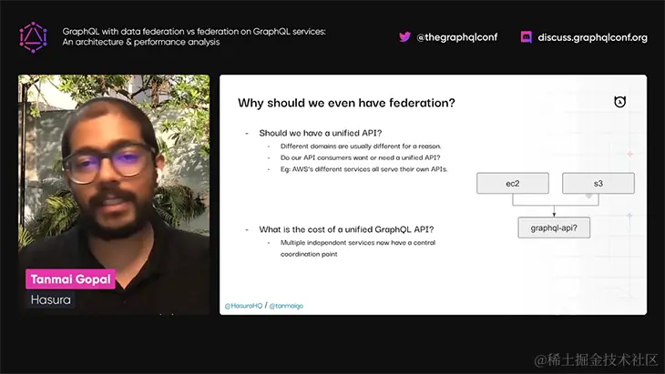 Why should we even have federation? A slide from Tanmai Gopal's talk