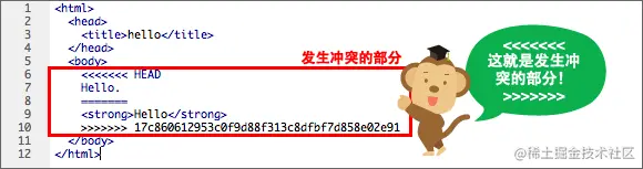 冲突发生的例子