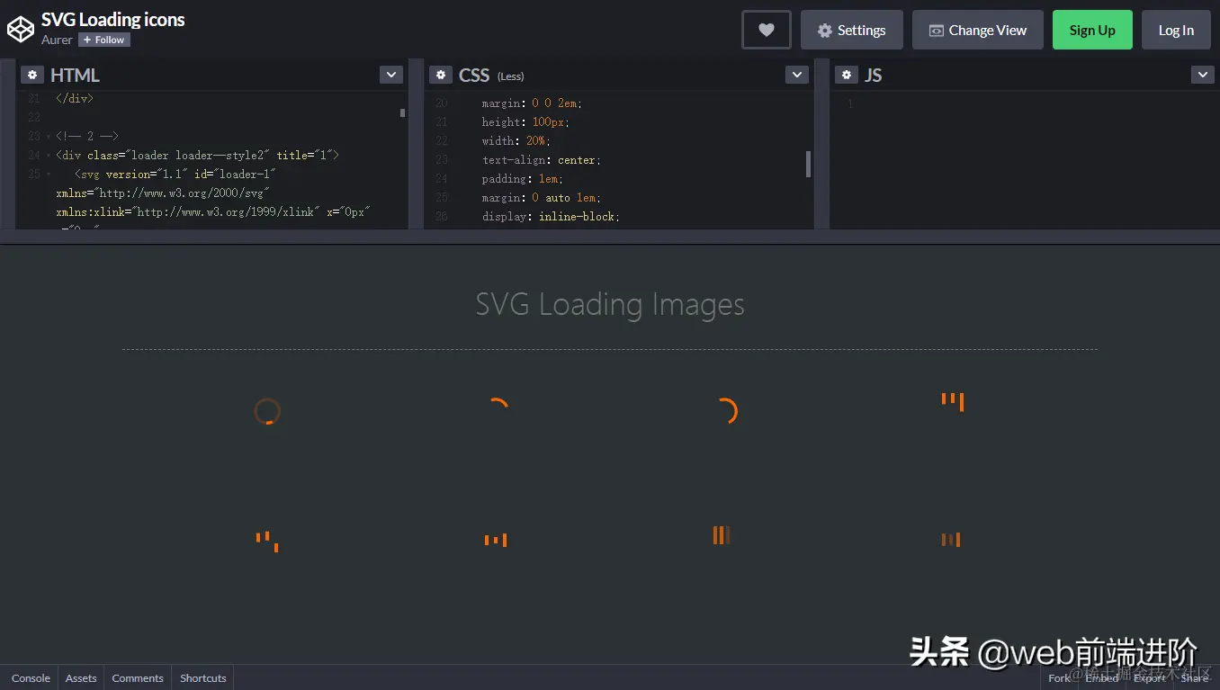 超干货 CSS3/SVG Loading动画集合