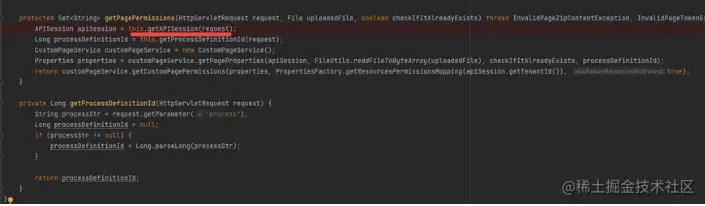 getPagePermissions方法