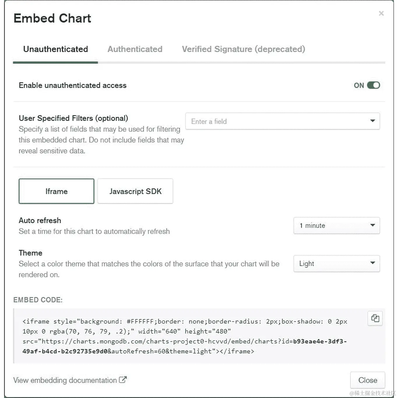 图 12.49：嵌入图表页面