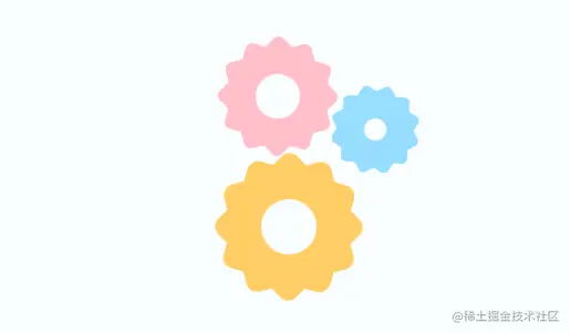 CSS机械齿轮Loading，爱的魔力转圈圈