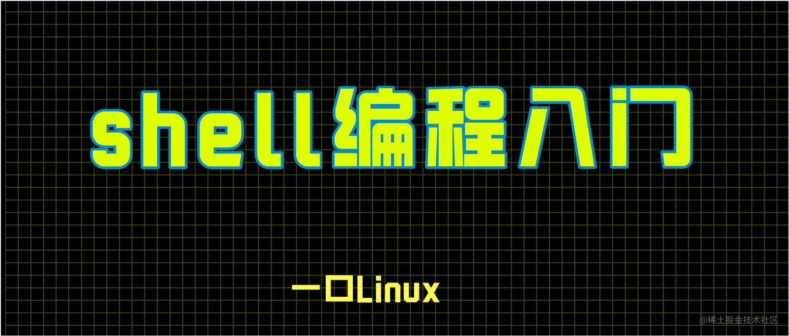 Linux入门 Shell编程入门 适合小白 掘金