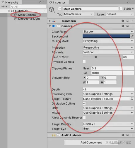 Unity2019常用功能:Camera摄像机