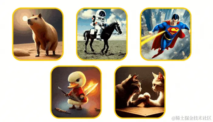 Example of AI Generated GIFs