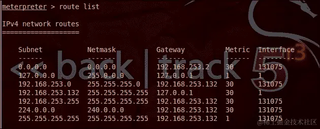 The meterpreter module