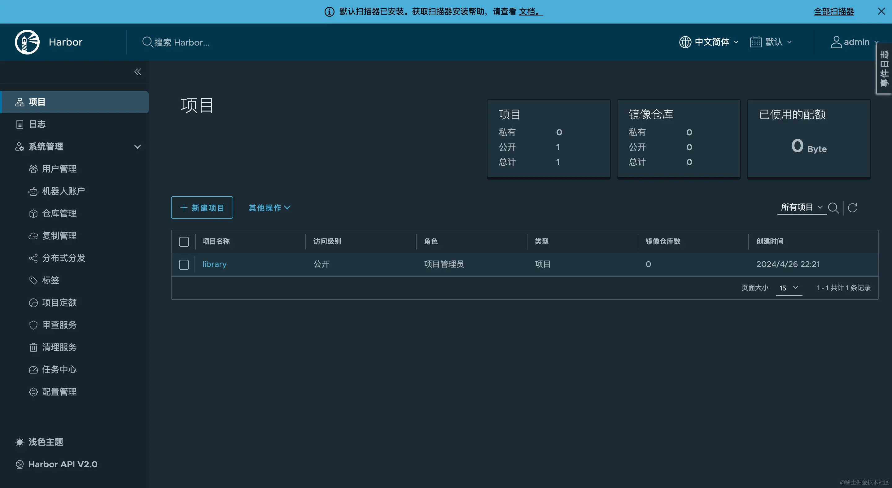 docker-harbor-project