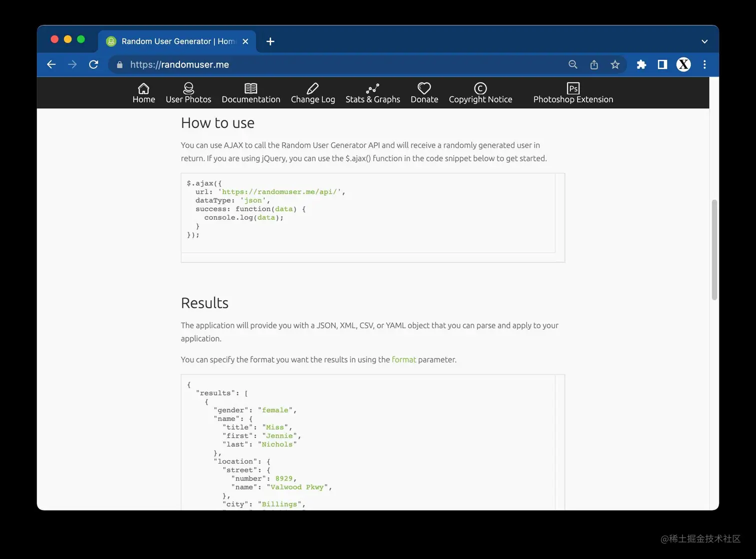 Random User Generator