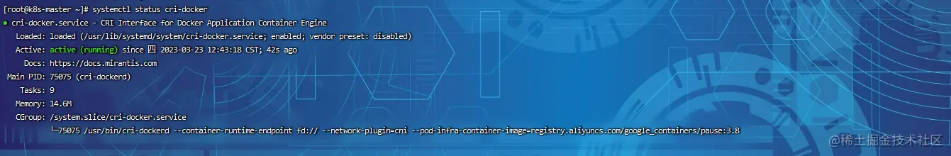 cri-docker 运行状态
