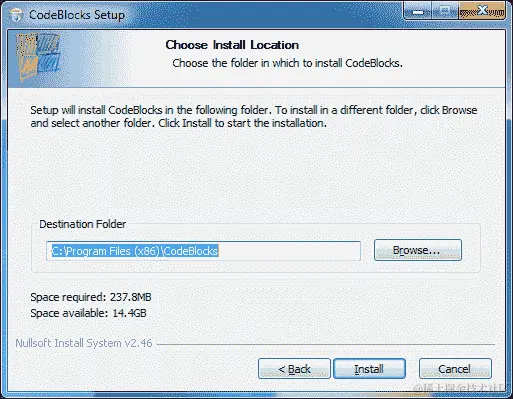 在 Windows 上安装 Code::Blocks