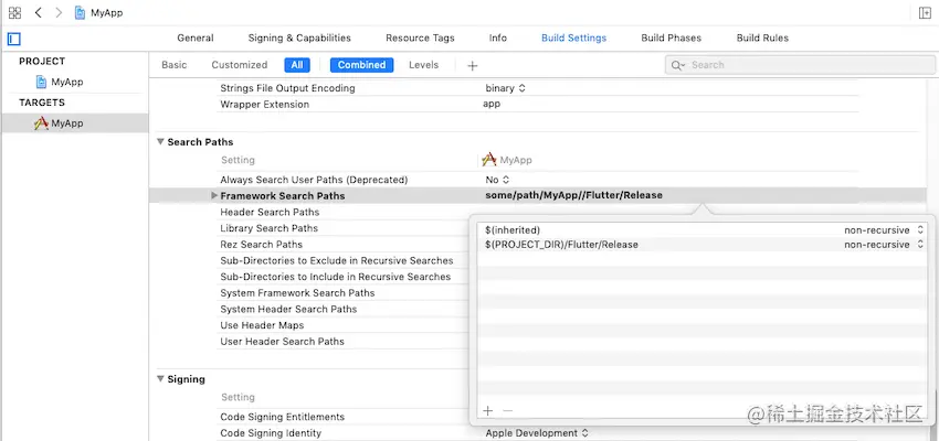 Update Framework Search Paths in Xcode