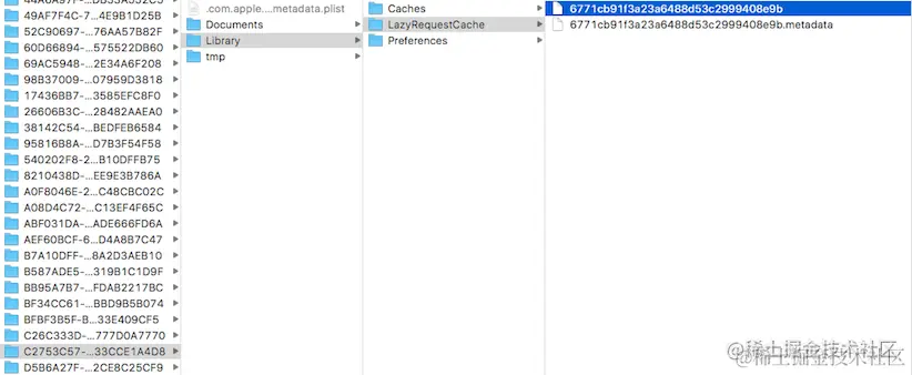 缓存和缓存元数据的文件