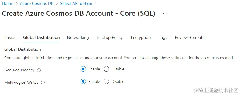 Configure Global Distribution
