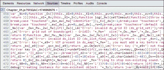 查看 JavaScript 代码