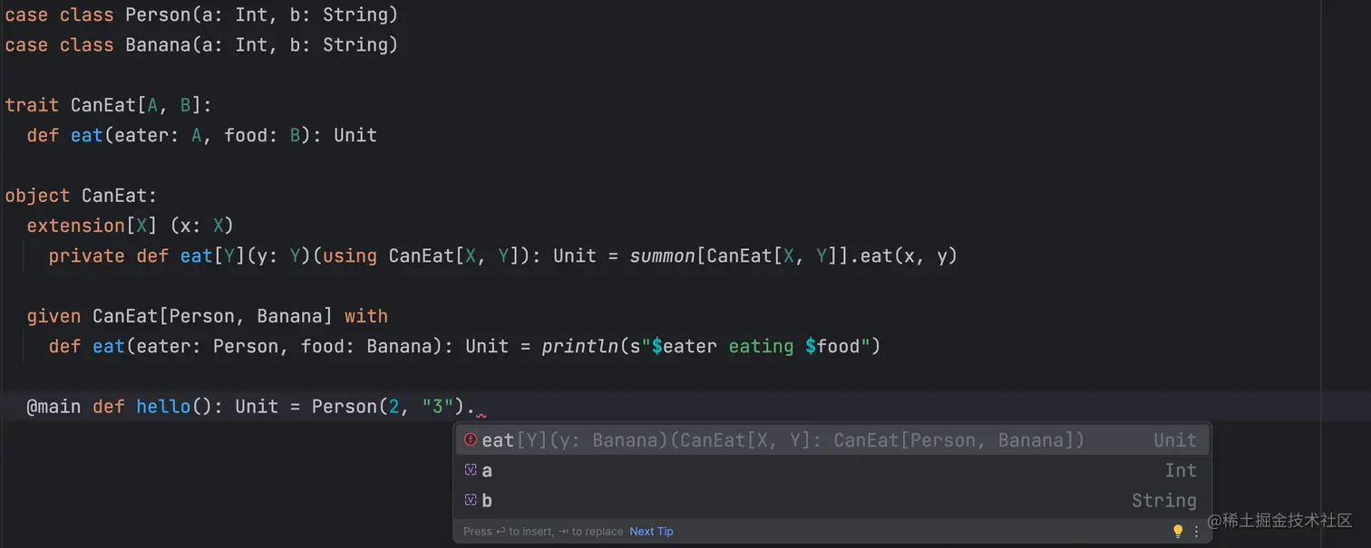 针对 Scala 3 的代码编辑改进